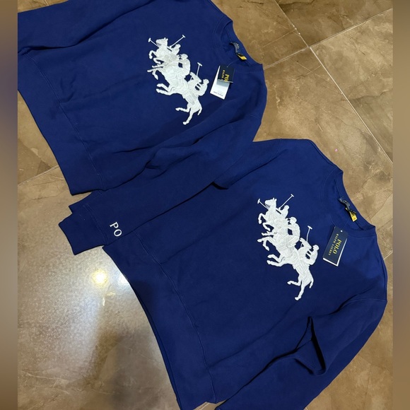 Polo by Ralph Lauren Navy Blue Crew Neck Sweater - Picture 3 of 3